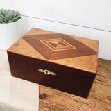 Marquetry jewelry box