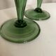 Pair of blown glass candlesticks 1960