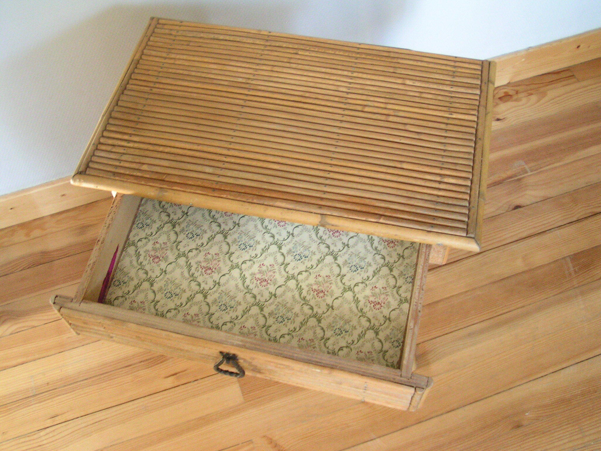 Rattan bedside table