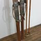 Old pair of wooden skis - vintage sport