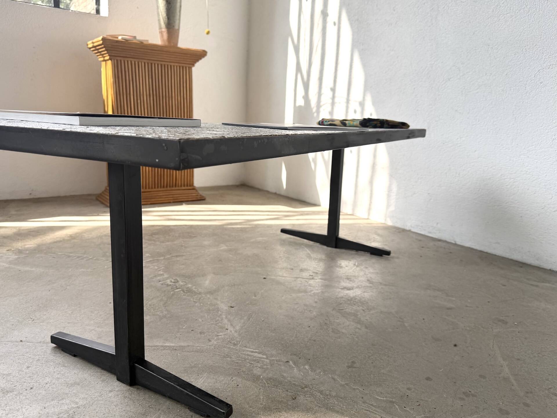 Modernist coffee table with ceramic mosaic, Lilienthal, 1960s.