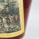 Vintage metal wastepaper basket hunting scene Bury Hunt
