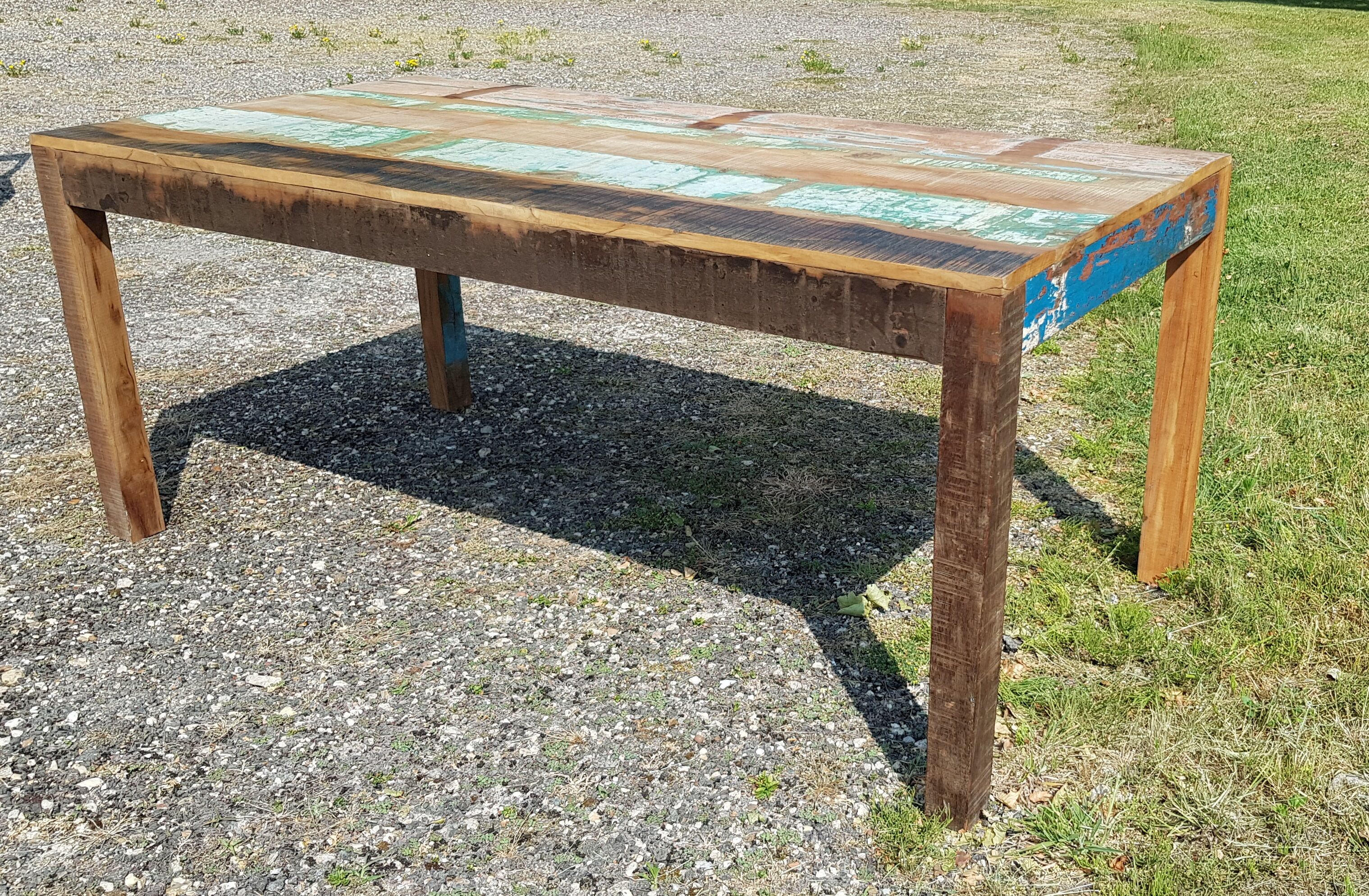 Teak table with 6 chairs