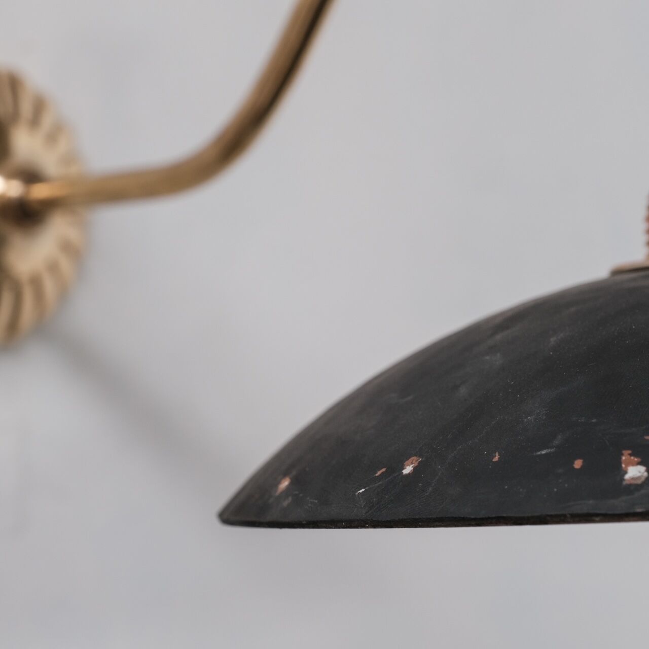 Antique brass and mercury glass wall light (19 available)