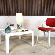 Coffee table with glass top by Peter Ghyczy for Horn Collection, 1960s