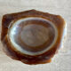 Brutalist vintage onyx marble ashtray