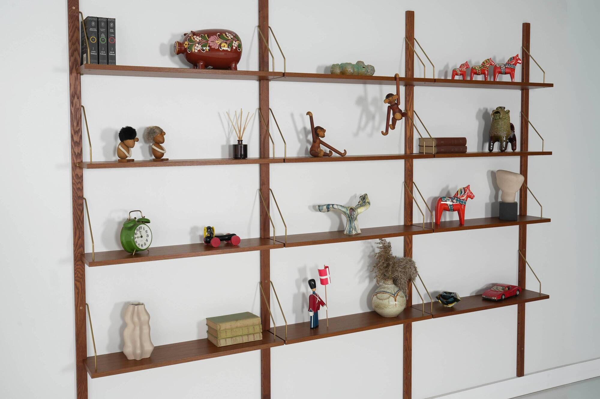 Teak modular shelving unit, Danish design, 1970s, made in Denmark