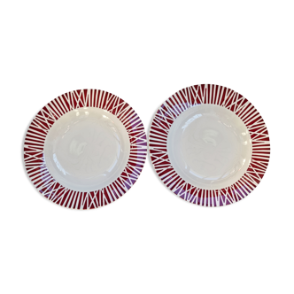 Set of 2 hollow plates véronique de digoin