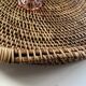 XXL woven rattan tray diameter 46 cm