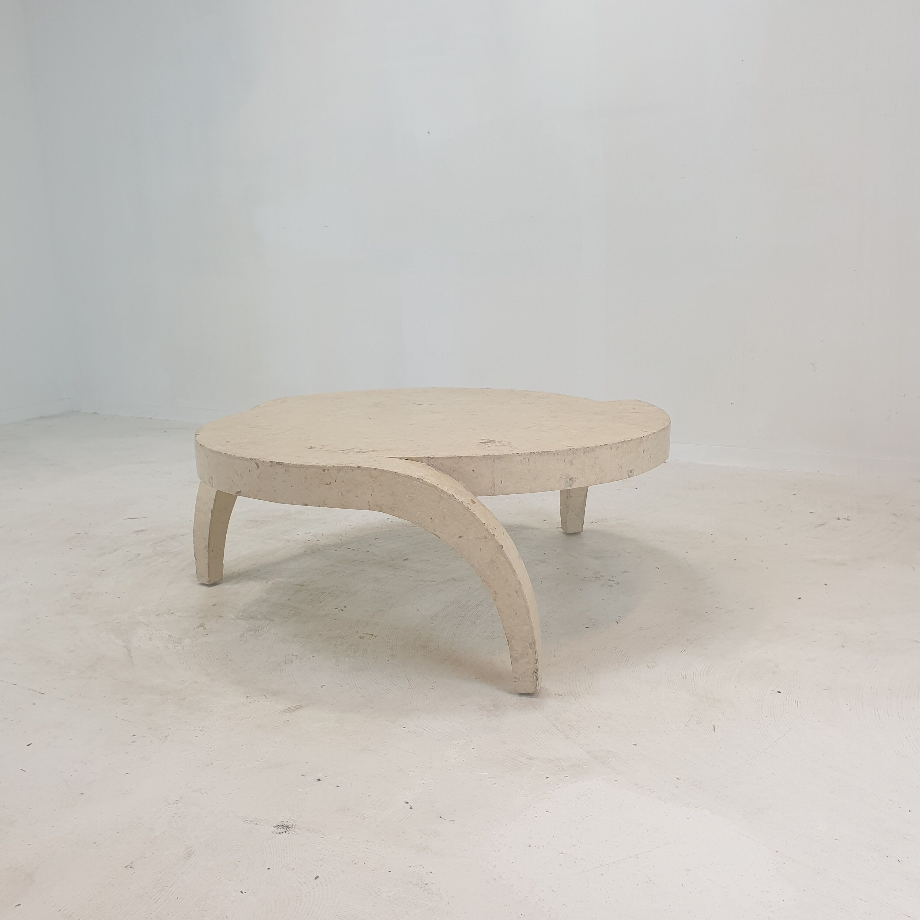 Mactan Stone or Fossil Stone Coffee Table, 1980's