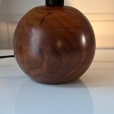 Lampe boule en bois