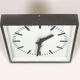 Industrial Square Railway Clock from Pragotron 1970s