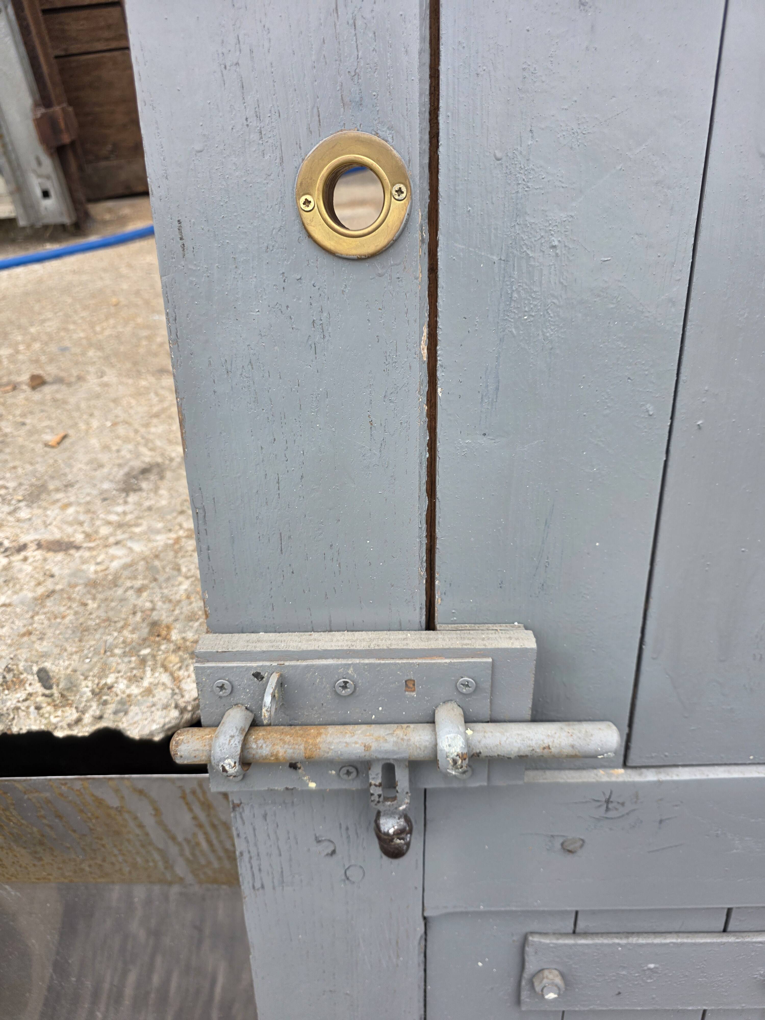 Solid oak door from the 19th century.