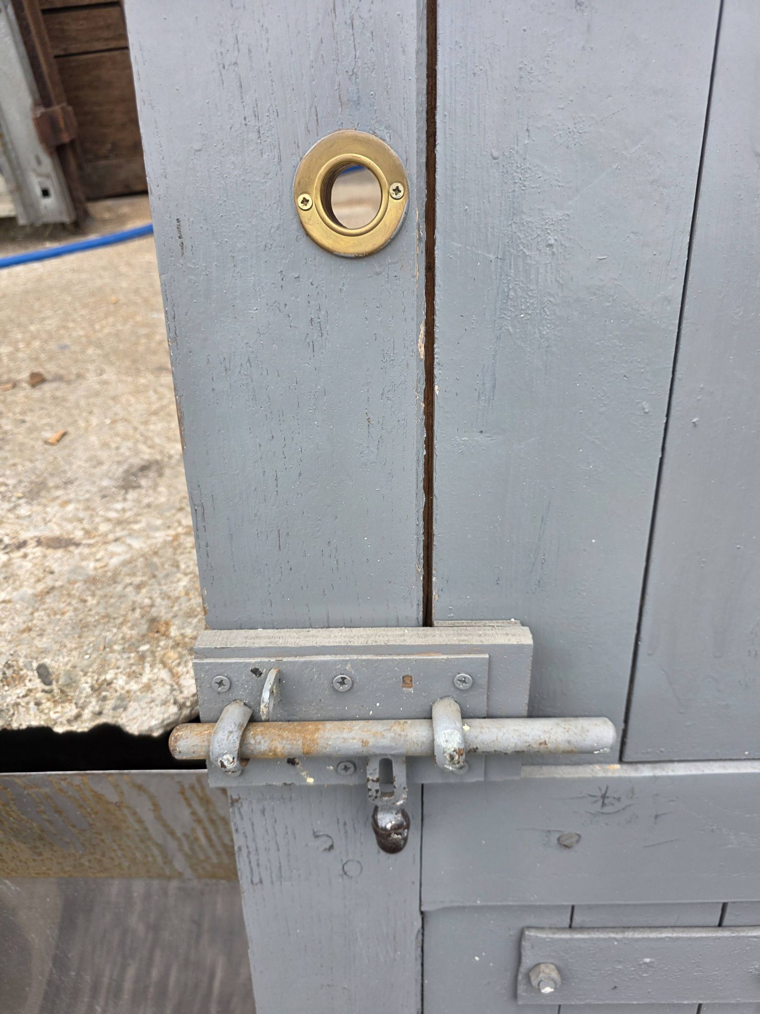 Solid oak door from the 19th century.