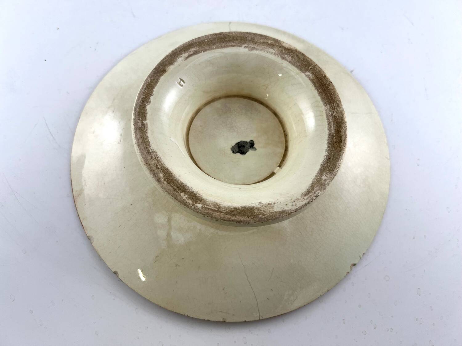 Plate on raspberry slushie compote base