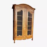 Armoire vitrine en merisier
