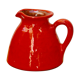Orange earthen glazed pitcher
