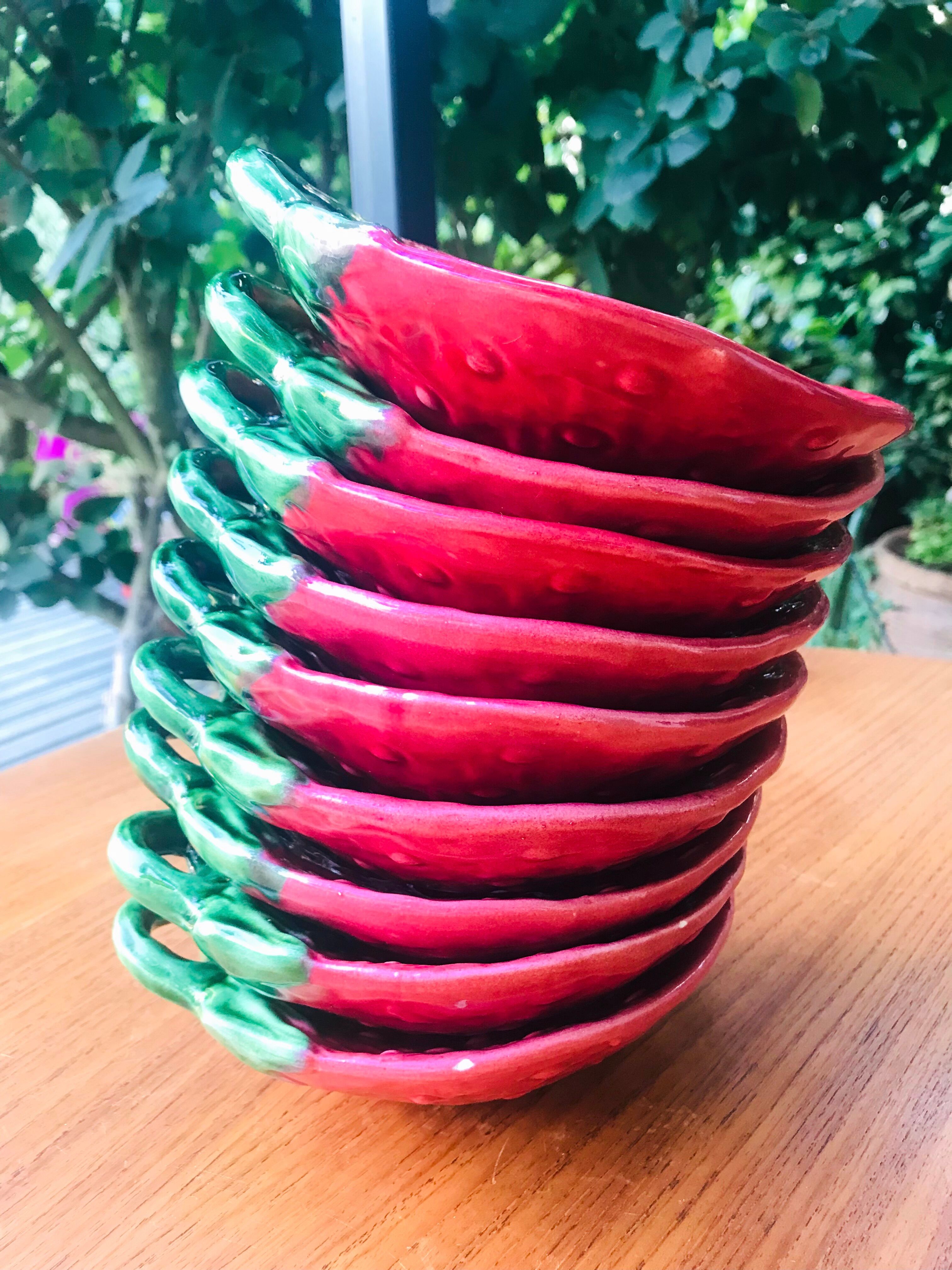 Vallauris strawberry ramekins