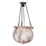 Stunning French Alabaster pendant lamp 1920s