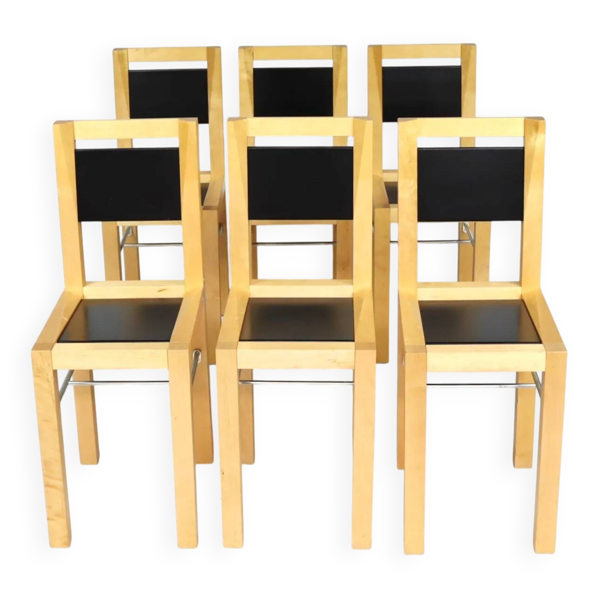 Set of 6 Bla Station chairs