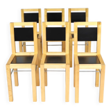 Set of 6 Bla Station chairs