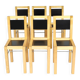 Set of 6 Bla Station chairs