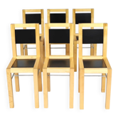 Set of 6 Bla Station chairs