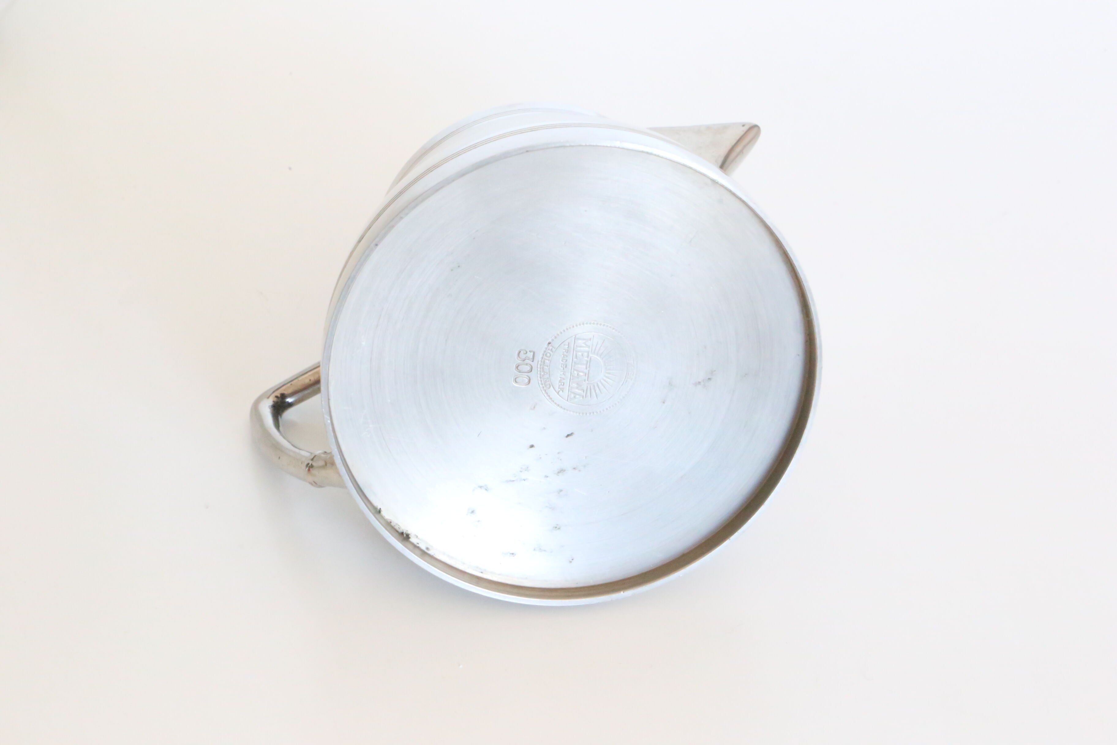 Water pitcher or white metal milk, 60s, Netherlands