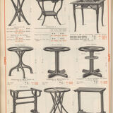 1920's cards table model no.8 by thonet
