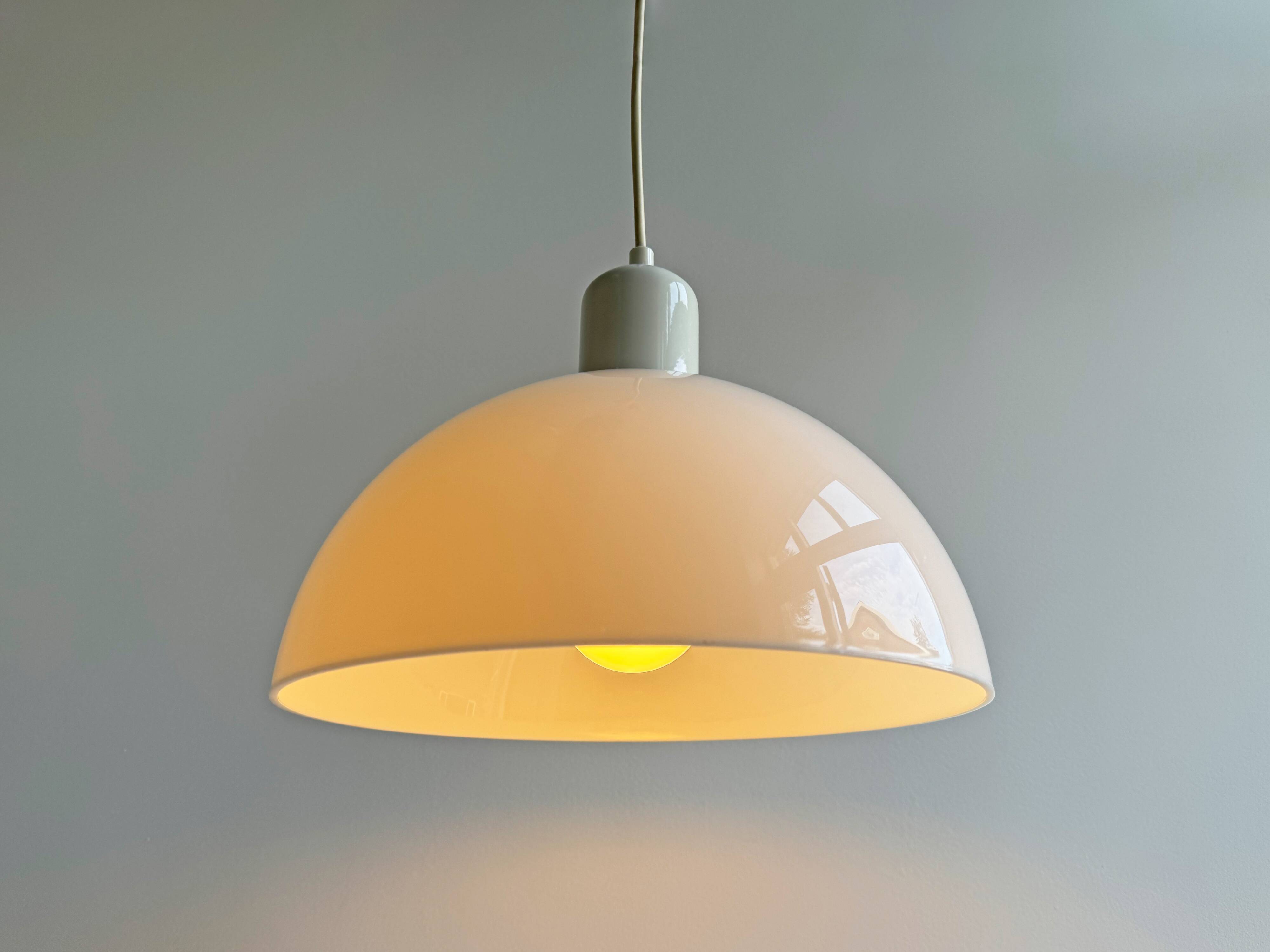 Space Age acrylic mushroom hanging lamp