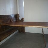 Savoyard bench with removable table