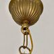 Brass balloon chandelier and glass beads