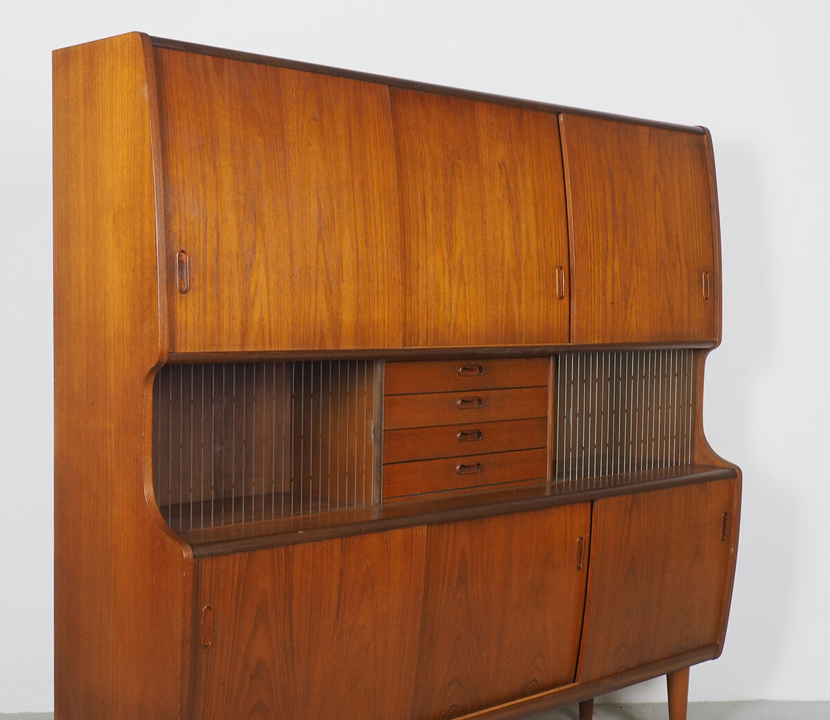 Danish design buffet with sliding doors by Poul Jessen, 1960's