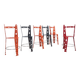 Suite de 6 chaises post-modernes en métal laqué artifort années 2000