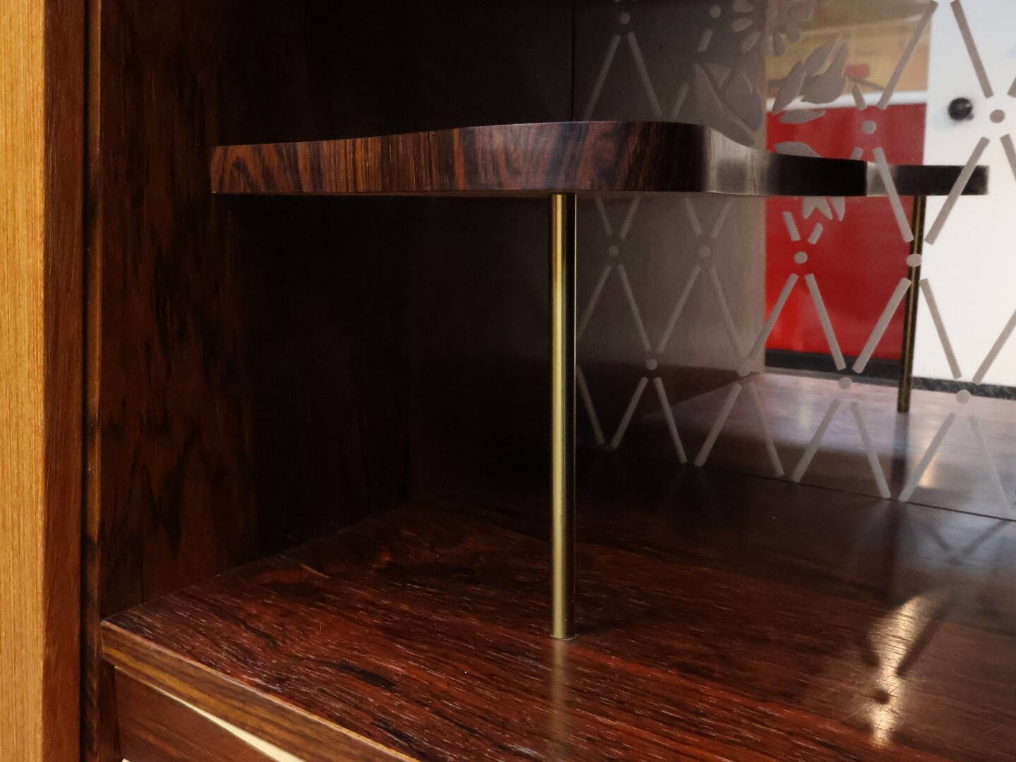 Vintage wandmeubel Deens Teak