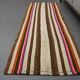 Vintage striped kilim hallway rug 60 x 182 cm