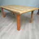 large rustic farmhouse table