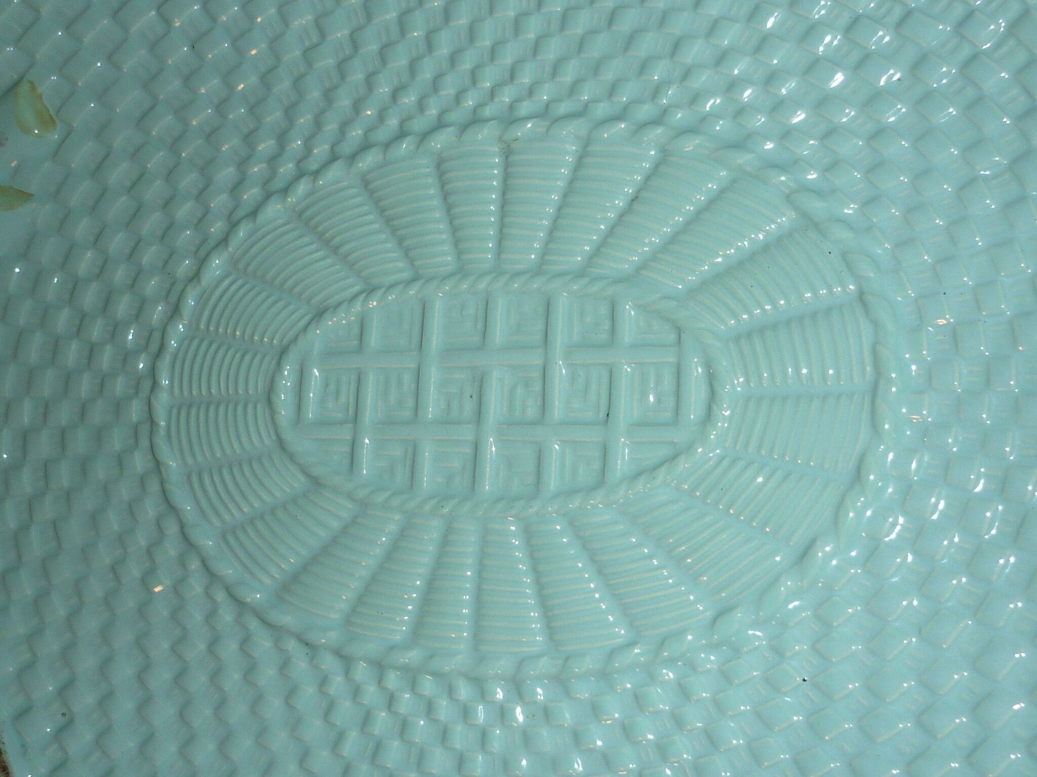 Plat Bordallo Pinheiro Portugal vert d’eau, 40 cm