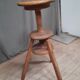 Wooden stool with screws