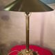 1920 solid bronze desk lamp with brass shade, pull cord 63x43