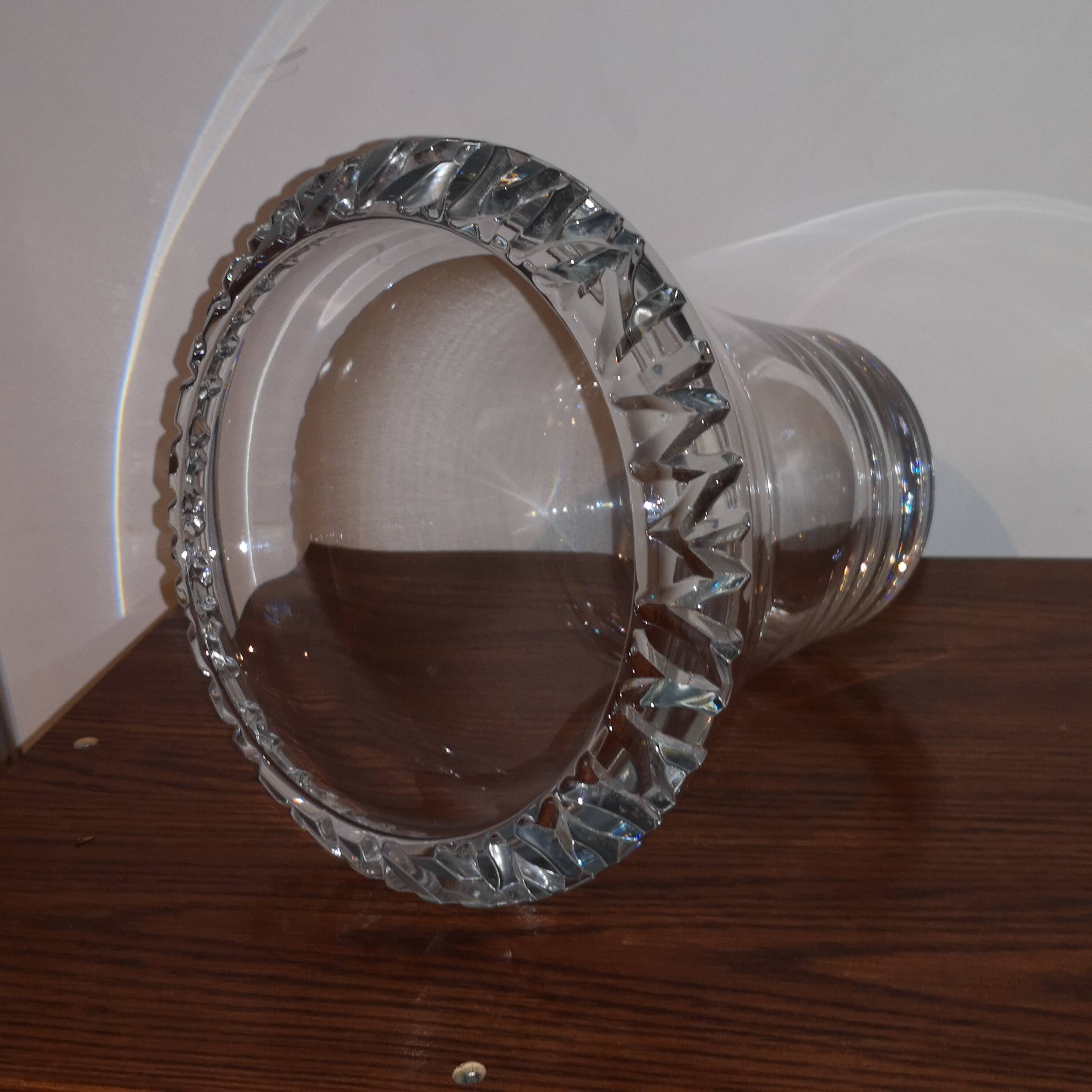 Mikasa germany vintage crystal champagne bucket cooler vase