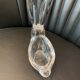Glass rabbit cup Art Vannes france