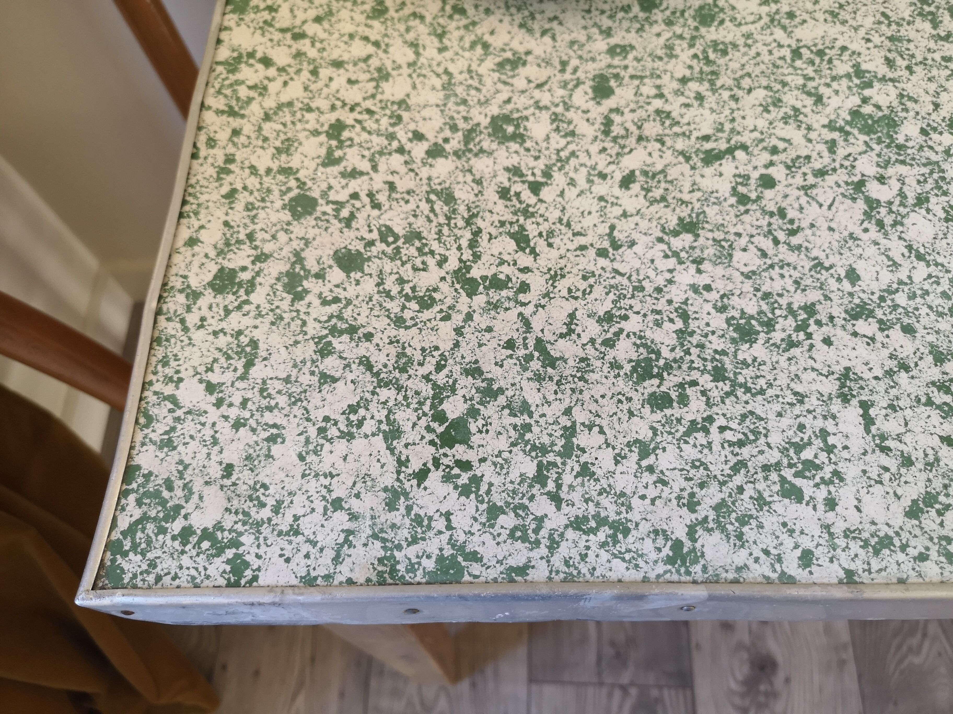 Vintage oak farm table 50s