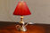 Lampe en métal argenté