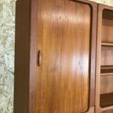 70s Dyrlund teak shelf wall unit Danish Modern Design Denmark