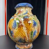Large signed colorful vase