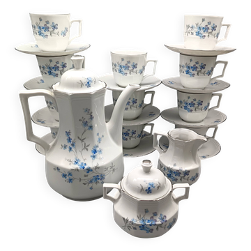 White porcelain coffee service Bareuther Waldassen Bavaria Germany