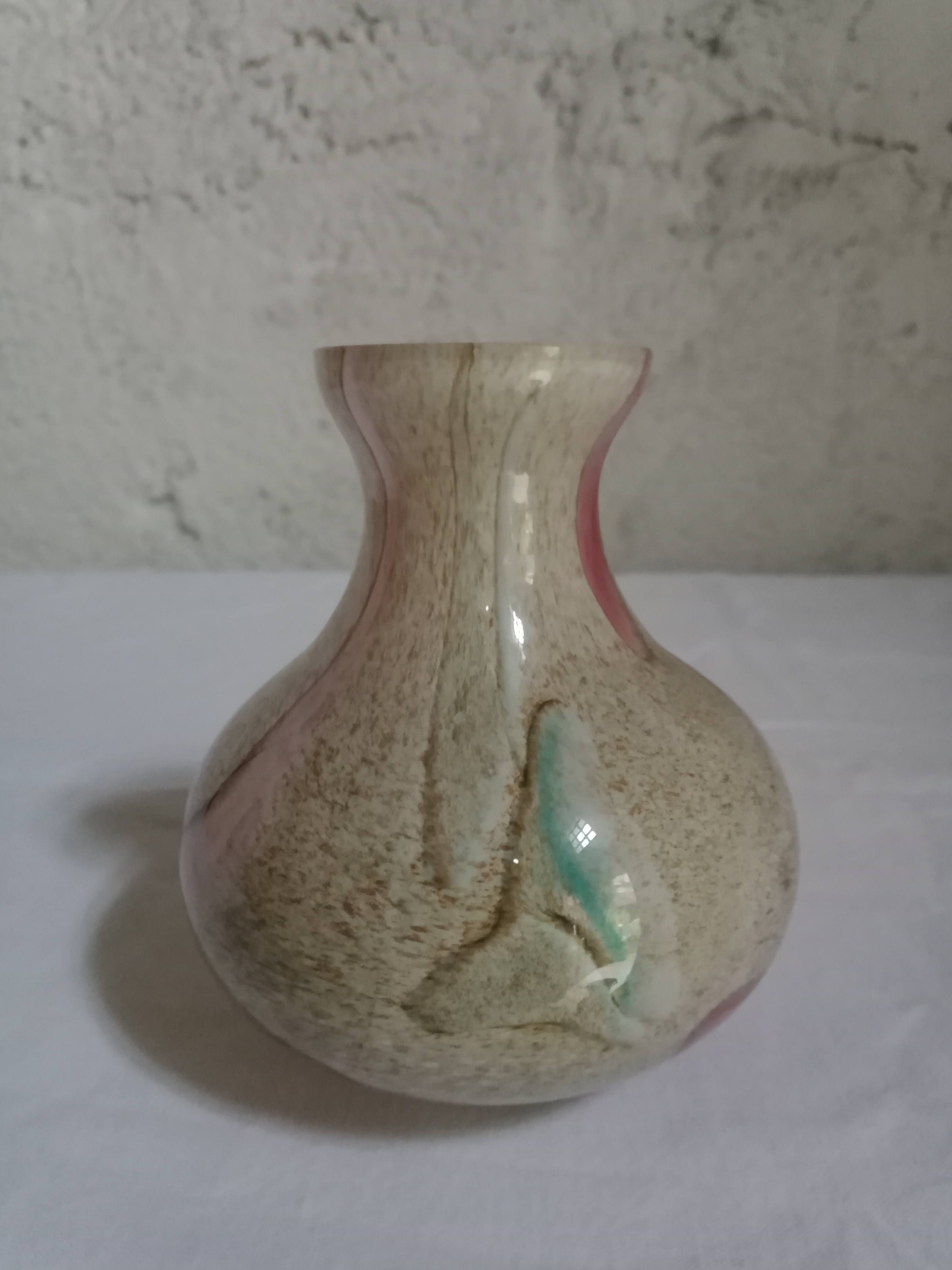 Blown glass vase la rochère