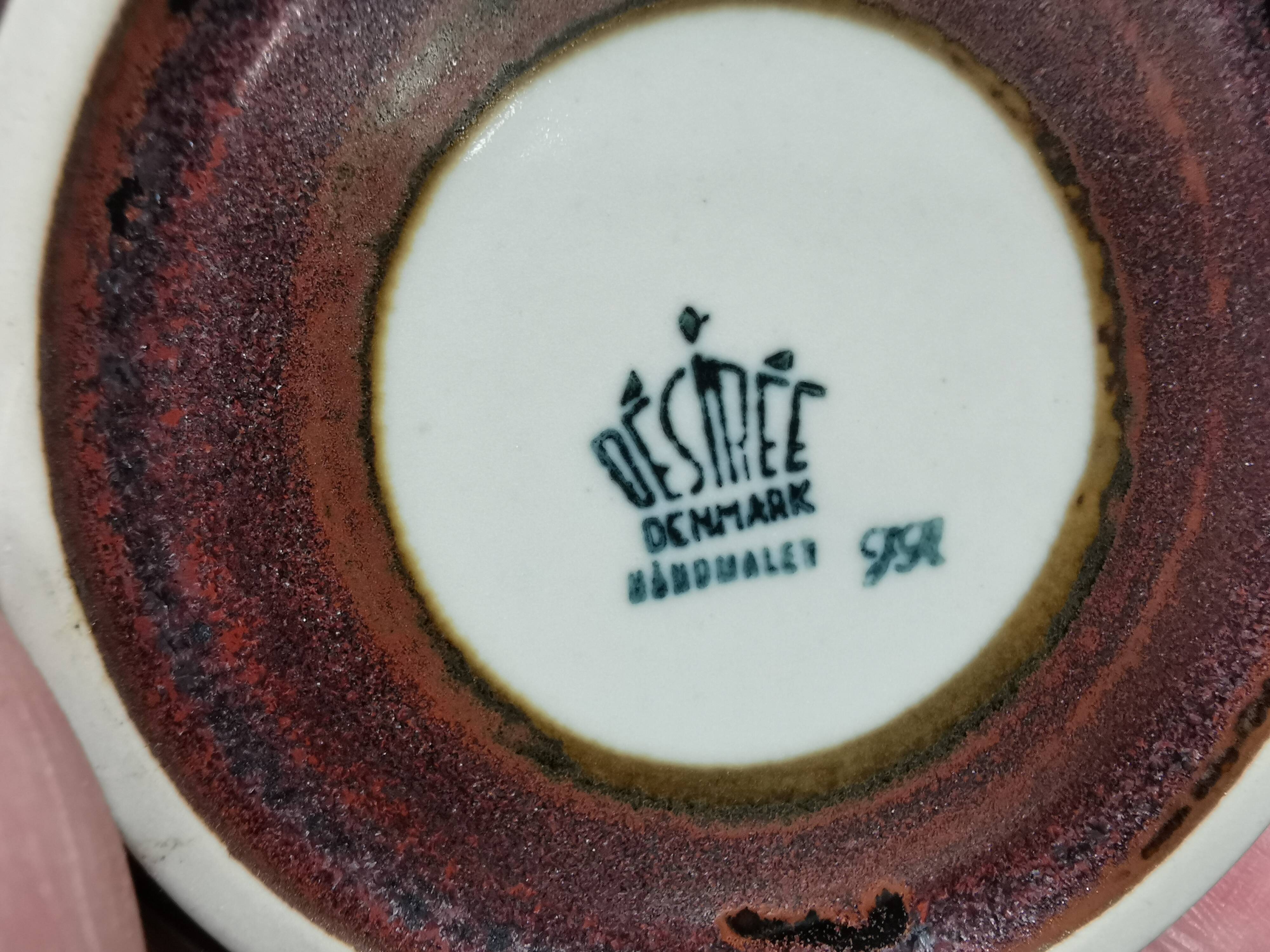 Ceramic sugar bowl with lid by Danish Desiree, 1970s.
