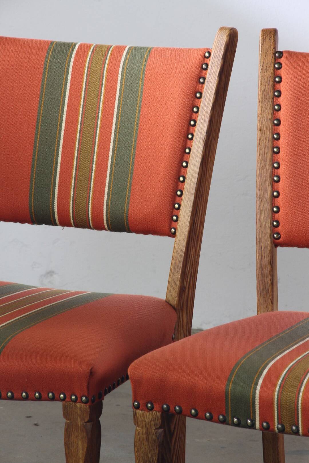 Set of 4 Vintage Danish Oak Dining Chairs, Henning Kjærnulf Style, 1960s